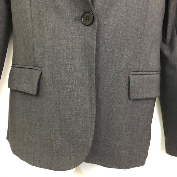 Theory Gabe B Tailor Wool Blend Gray Blazer - Picture 6 of 8